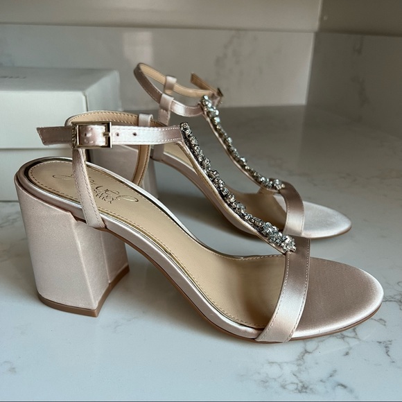 Badgley Mischka Shoes New Jewel By Badgley Mischka Jeweled Block